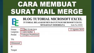 Read more about the article Cara Membuat Surat Mail Merge di Word